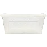 Happy Habitat - Ventilated Enclosure &amp; Breeder Box - for Live Feeder Insects, Reptiles, Amphibians &amp; Other Small Pets - Durable Plastic Portable Terrarium (Medium)