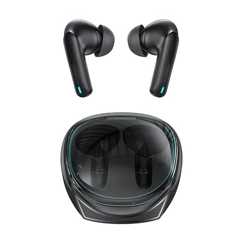 for Xiaomi Redmi Note Pro Wireless Earbuds Bluetooth Headphones with  60ms Ultra Low-Latency and Cool Breathing Light, Ergonomic Design,