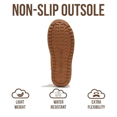 Project Cloud 100% Genuine Leather Ankle Boots for Women - Water Resistant with Memory Foam Insole Winter Boots for Women - Trending Shoes & Comfortable Women's Ankle Boots (Hippy)