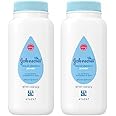 Johnson's Baby Naturally Derived Cornstarch Baby Powder with Aloe and Vitamin E for Delicate Skin, Hypoallergenic and Free of Parabens, Phthalates, and Dyes for Gentle Baby Skin Care, 1.5 oz