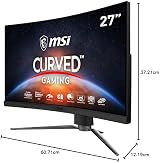 MSI 32 inch 1000R Curved Gaming Monitor 165Hz 1ms Rapid Boost AMD FreeSync view 4