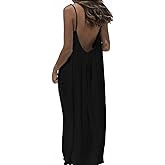 Womens Summer Casual Sleeveless Backless Cami Sundress 2026 Vacation House Dress