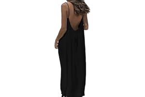 GENERIC Womens Summer Casual Sleeveless Backless Cami Dress for Beach 2025 Vacation
