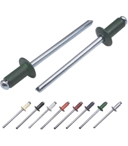 Eagle 1 Aluminum Pop Rivets – 1/8" X 1/4", Size #42, Pack Of 1000, Bronze, Includes Free 1/8" Drill Bit