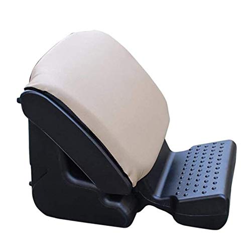AOUSTHOP Humanscale Adjustable Footrest with Cushion Beige,Ergonomic