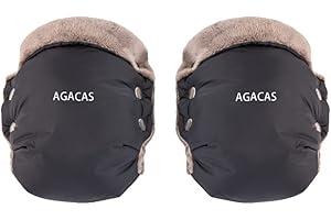 AGACAS Stroller Footmuff - Universal Winter Thicken Bunting Sleeping Bag, Water Repellent Cover, Shearing Blanket, Fits All Pushchair/Pram/Car Seats with Warm Hand Gloves/Warmmuffs
