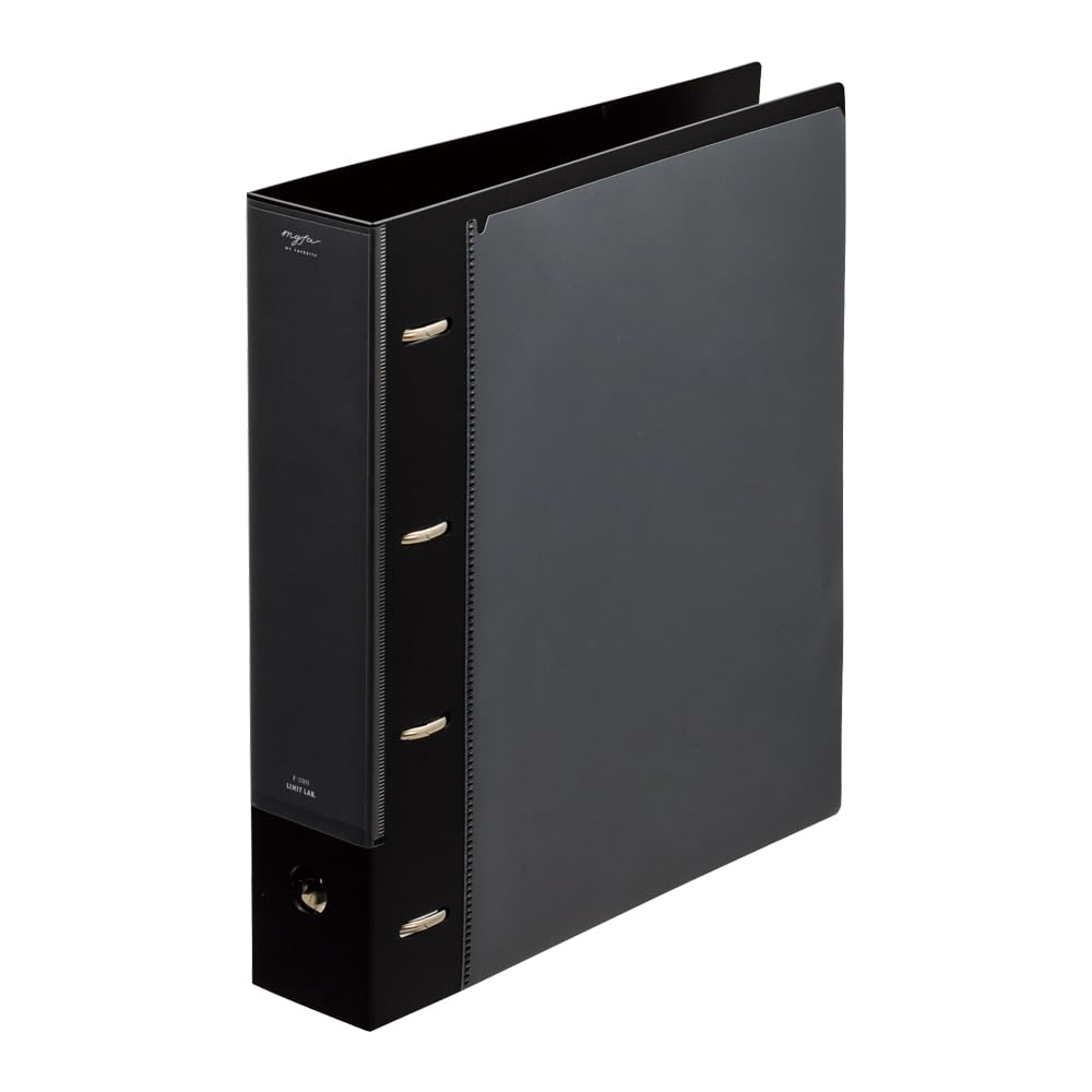 リヒトラブ myfa 推し活 4穴リング コレクションファイル ワイド A4 ジェットブラック F3301-24商品画像