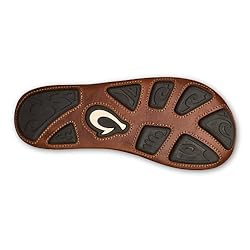 OLUKAI Auinala Men's Sandals, Leather, Lightweight