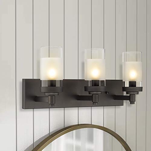 Emliviar 3Light Bathroom Vanity Light Fixtures, Oil Rubbed Bronze