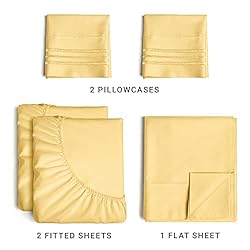 Split King Size 5 Piece Sheet Set - Comfy