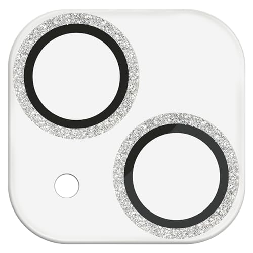 エレコム iPhone15 / 15 Plus カメラフィルム レンズフィルム 硬度10H グリッター仕様 シルバー PM-A23AFLLP1SVG