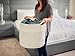 Cotton Rope Basket (Natural) - Blanket Basket, Storage for Baby Toys, Pillows, Towels, Laundry, Nursery Hamper/Organizer - Large 17 inch x 15 inch Round Woven Baskets with Handles, Living Room Decor