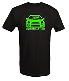 LIME-Subaru STI WRX World Rally Team Racing Bug Eye T shirt - Xlarge