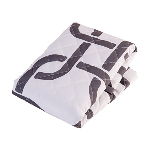 HealthSmart Premium Ultra-Soft Hypoallergenic Bed Wedge Cover with Spill Protection, Gray Links, Fits 7 x 24 x 24 inch Bed Wedges