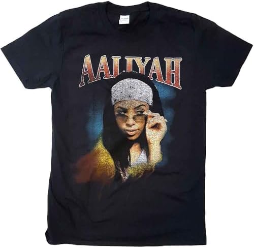 Aaliyah Vintage 90's T-Shirt Medium Black | Amazon.com