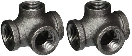 Matco-Norca MBTSO04 Side Outlet Tee, 3/4", Black (2-(Pack))