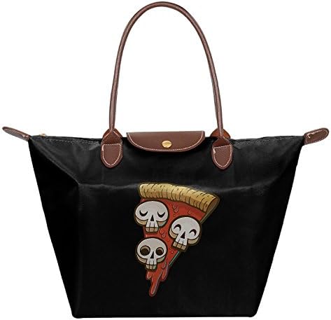 Pizza Skullgioni Women Fashion Waterproof Tote Shoulder Bag Dumpling Handbag