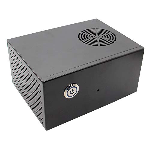 Geekworm Raspberry Pi X830 HDD SATA Storage Board Matching Metal Case/Enclosure + Power Control Switch + Cooling Fan Kit Support ROCK64 Board