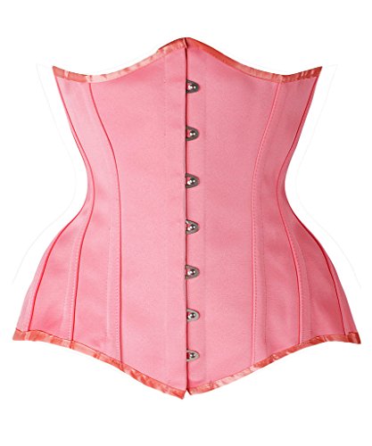Vilania Women's Steel Boned Underbust Gothic Waist Training Corset Shaper