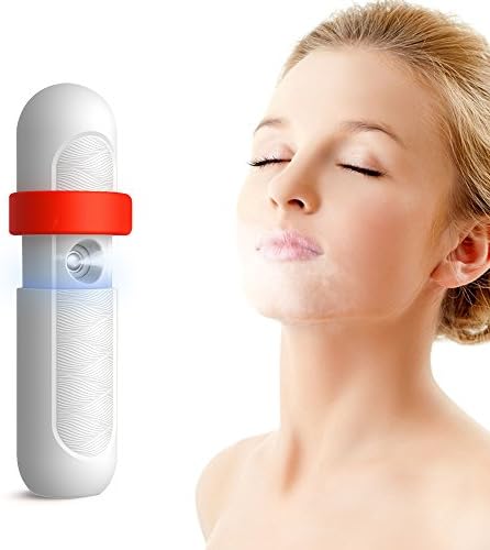 Liaboe Mist Facial Sprayer Nano Super Mini Handy Cool Mist Sprayer for Eyelash Extension, Deep Hydration, Skin Refreshing with Rechargeable Lithium Battery, Orange