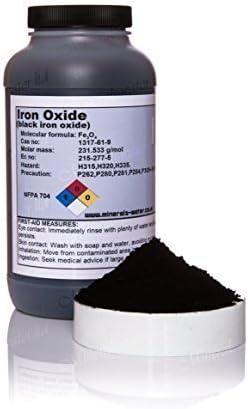 Minerals-water.ltd 400g Black Iron Oxide Powder 99.8% Purity High Grade
