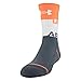 Under Armour Youth Phenom Crew Socks, 3-Pairs , Orange Glitch Assorted , Small