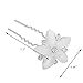 Yantu Womens Flower Hair Pins Hair Pins for Wedding Hair Clips with Crystal (Pack of 20) (Five flower crystal)