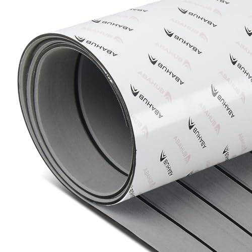 Abahub EVA Foam Boat Decking 96''x45.6''/36''/28.8''/24''/16.8'', 48''x16.8'' Self-Adhesive Faux Teak Marine Flooring Sheet Traction Pad for Boats Surfboard Swim Platform RV Floor