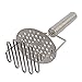 Premium Potato Masher & Ricer - Stainless Steel - Enjoy Tasty Mash Potatoes in Minutes - Unique Design - Long Lasting & Durable - Free Cleaning Brush
