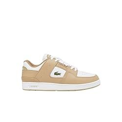 Lacoste Mens Court Cage Sneaker, LT BRW/WHT, 11.5
