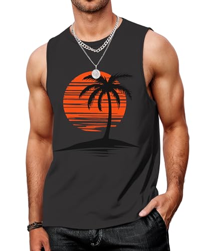 Indoner Mens Sleeveless Tank Top