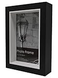 5x7 Recessed 3D Box Picture Frame-Made to Fit 4x6 inch Photo - Freestanding or Wall Mountable