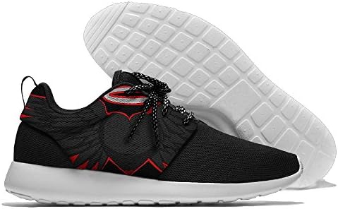 Black And Red Angel Wings Men's Mesh Running Shoes Sneakers Casual Athletic Workout Fitness Sports Shoes Trainers 45