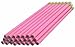 ezpencils - Pink Barrel Pencils with White Eraser - 36 pkg - Non-Smudge Eraser - # 2 HB Lead - Unsharpened - Non-Branded