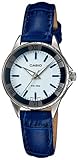Casio Women's Core LTP1360L-2AV White Leather Analog Quartz Watch