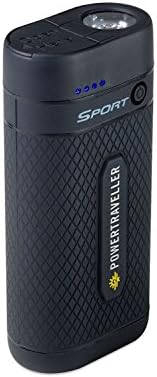 Powertraveller Sport 25 Power Pack: Portable 6700mAh Battery Charger - IP67 Rated, USB-C Input / Output & 5V USB Output, Integrated 150 Lumen Torch, Ideal for charging Tablet, Smartphone, Action Cams