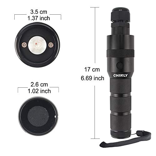 CHINLY LED Fiber Optic Whip Dance Whip Super Bright Light 40 Color Effect Mode 360Â° Swivel for Dancing, Parties, Light Shows, EDM Music Festivals