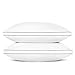 SONGMICS Pillow for Sleeping (Standard 2 Pack), Adjustable Bed Pillow, Relief for Neck Pain, 100% Cottons Super Soft Goose Down Alternative URBP02WC