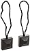Kenney KN99725 Square Magnetic Rope Tiebacks for Curtains and Drapes, 2-Pack, Black