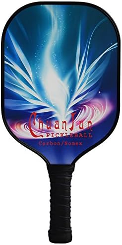 ADIPIN Pro Carbon Fiber Pickleball Paddle Carbon/Nomex Ultra Grip with Neoprene Racket Lightweight 6.75 Oz, Multi One Size