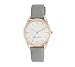 Nine West Rose Goldtone and Grey Strap Watch