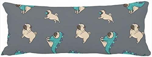 Decorative Body Pillows Pugs Pattern Dogs Rule Outdoor Pouf Unique Design Home Decor Pillow Case Cover 20-Inch x 54-Inch Custom Sofa Cotton Cushion Pillowcases
