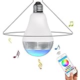 LSoug Bluetooth Smart Multicolored Led Night Light Bulbs/Timing System/Dimming & Turning On or Off by iPhone, Android App