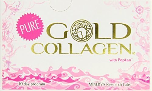 Minerva Research Labs Pure Gold Collagen 10 Day Programme Food Supplement 10 X 50ml by MINERVA Research Labs