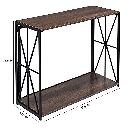 Coavas Console Table, Home Office Writing Study Desk, Laptop Table