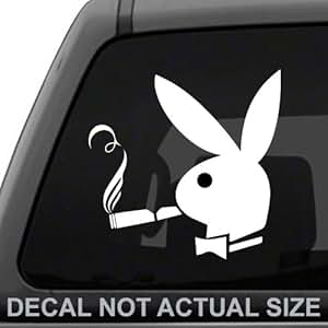 Amazon.com: Playboy Bunny Smoking Vinyl Decal Sticker for ...