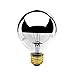 Bulbrite 100G25HM Half Chrome 100W Globe Shape Bulb (2 Pack)