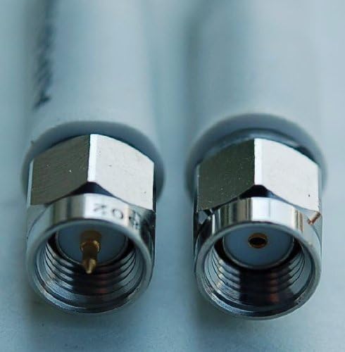AIR802 CA195 White Antenna Cable, SMA Plug-Male to RP-SMA Plug-Male, 15 Feet (4.57 m)