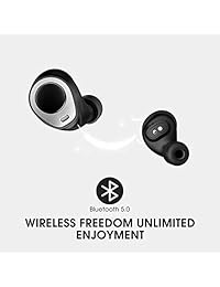 Auriculares Mpow T3 True inalámbricos, IPX5 impermeables, auriculares Bluetooth de 20 horas, auriculares inalámbricos con funda de carga y micrófono, auriculares Bluetooth v5.0 para iPhone, Android, iPad, ordenador portátil
