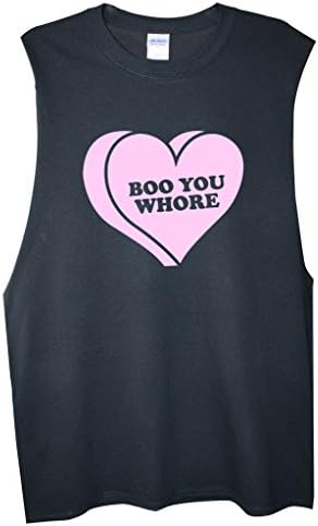 RPS Unisex Muscle T-shirt With Fun Pink Slogan: Boo You Whore